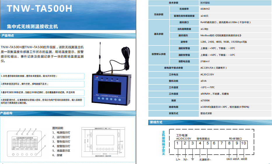 TN-TA500H测温主机